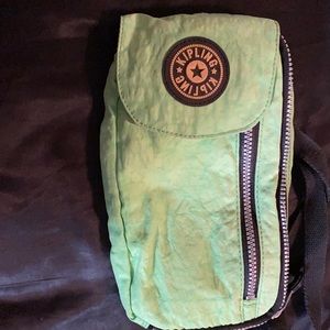 Kipling vintage bag/fanny pack, VGUC green lime